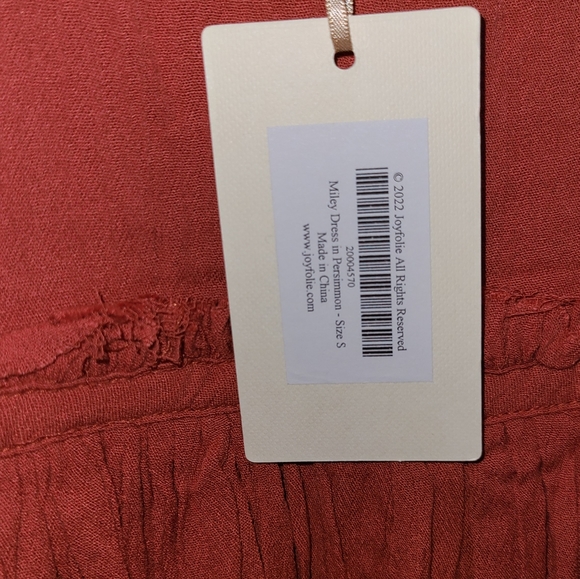 Joyfolie Miley dress in Persimmon - Picture 5 of 5